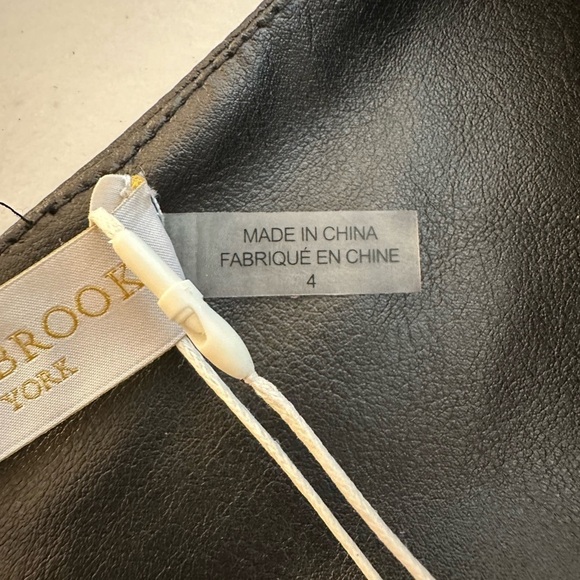 Ramy Brook Ines Faux Leather Dress Size 4 NWT - Picture 6 of 15